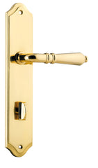 Door Lever Sarlat Shouldered Privacy Polished Brass