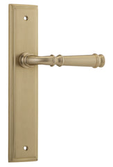 Door Lever Verona Stepped Latch Brushed Brass