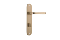 Door Lever Annecy Oval Privacy Brushed Brass