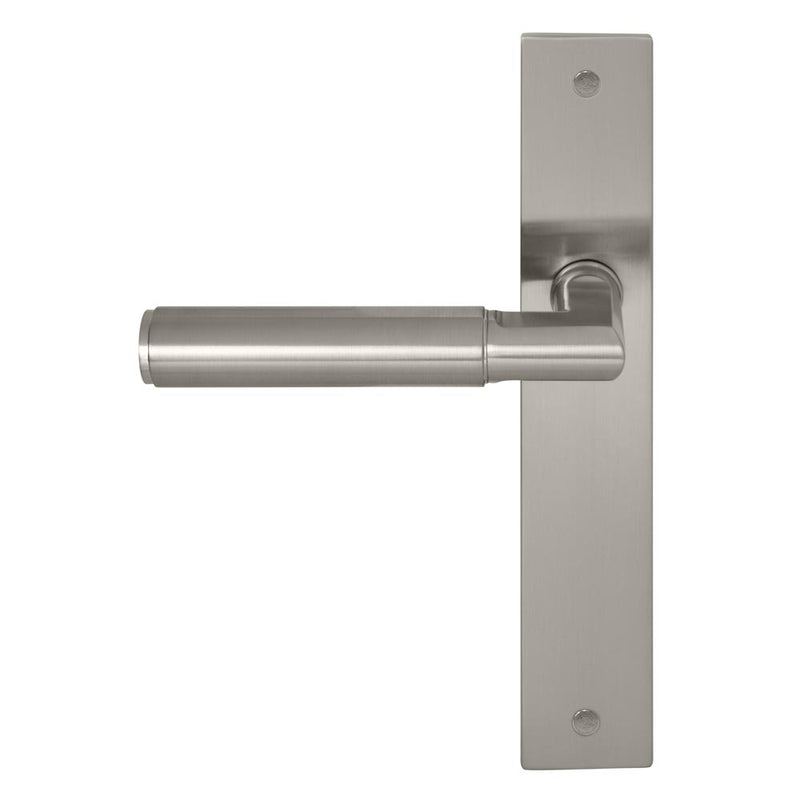 Lumina Plain Lever Longplate Passage Set Brushed Nickel