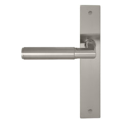 Lumina Plain Lever Longplate Passage Set Brushed Nickel