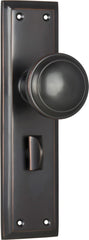 Door Knob Milton Privacy Pair Antique Copper