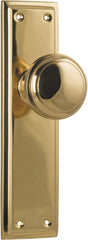 Door Knob Milton Latch Pair Polished Brass