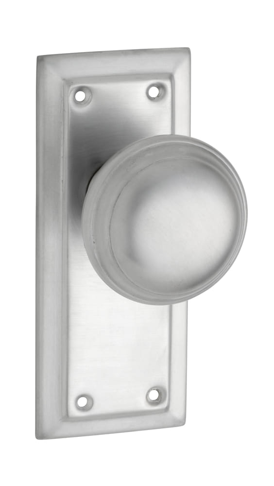 Door Knob Richmond Latch Pair Satin Chrome