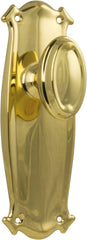 Door Knob Bungalow Latch Pair Polished Brass
