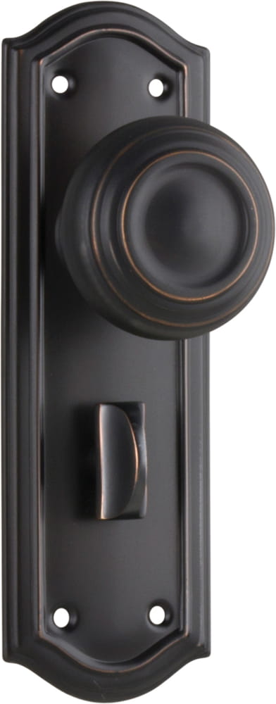 Door Knob Kensington Privacy Pair Antique Copper