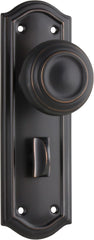 Door Knob Kensington Privacy Pair Antique Copper