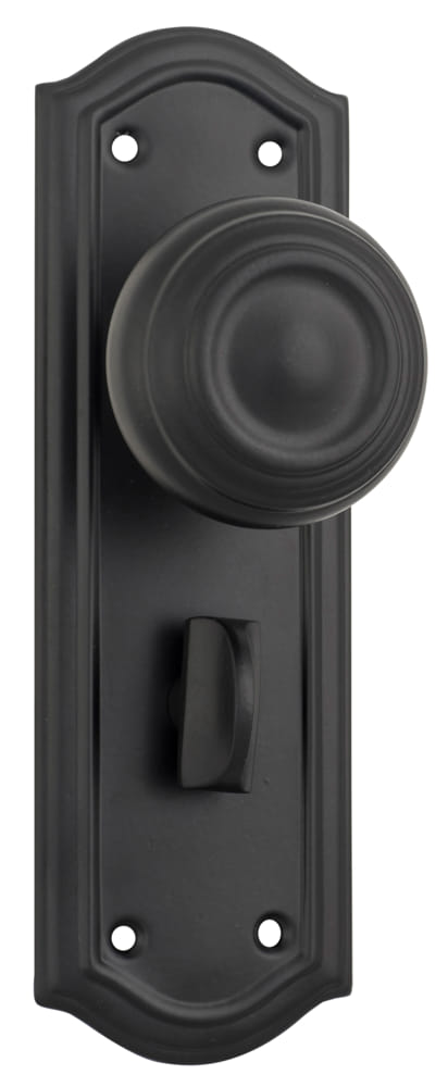Door Knob Kensington Privacy Pair Matt Black