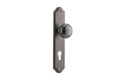 Door Knob Paddington Shouldered Euro Distressed Nickel