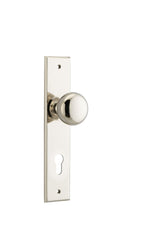Door Knob Cambridge Chamfered Euro Polished Nickel