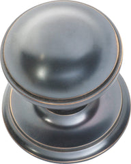 Centre Door Knob Round Antique Copper