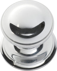 Centre Door Knob Round Chrome Plated