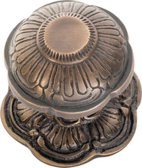 Centre Door Knob Ornate Antique Brass