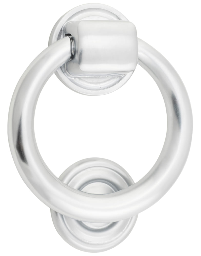 Door Knocker Ring Brushed Chrome