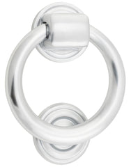 Door Knocker Ring Brushed Chrome