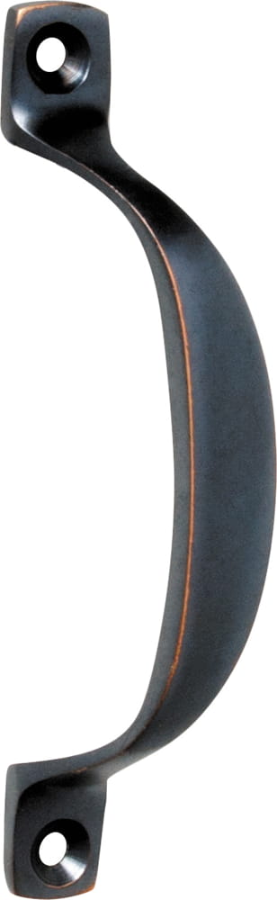 Pull Handle Offset Antique Copper 100mm