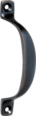 Pull Handle Offset Antique Copper 100mm