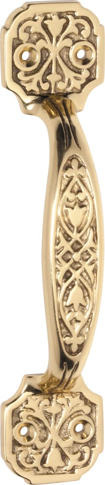 Pull Handle Ornate Polished Brass