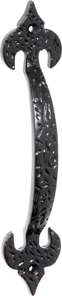 Pull Handle Iron Fleur-de-lis Matt Black 175mm