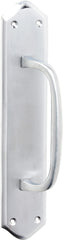 Pull Handle Offset Backplate Satin Chrome