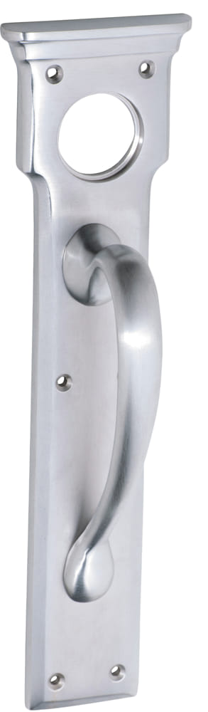 Pull Handle Cylinder Hole Satin Chrome