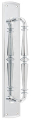 Pull Handle Sarlat Backplate Polished Chrome 380mm