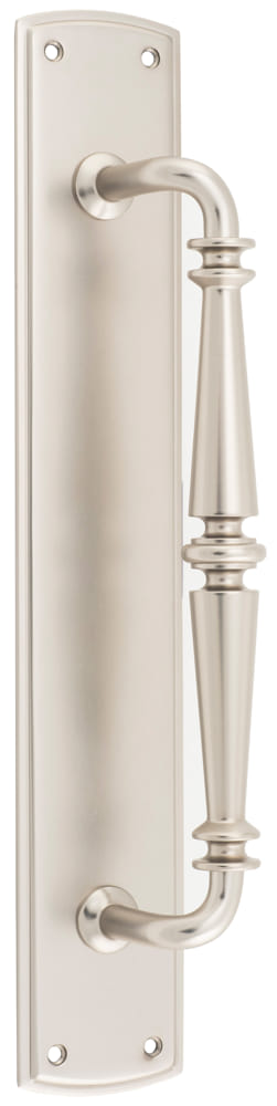 Pull Handle Sarlat Backplate Satin Nickel 380mm