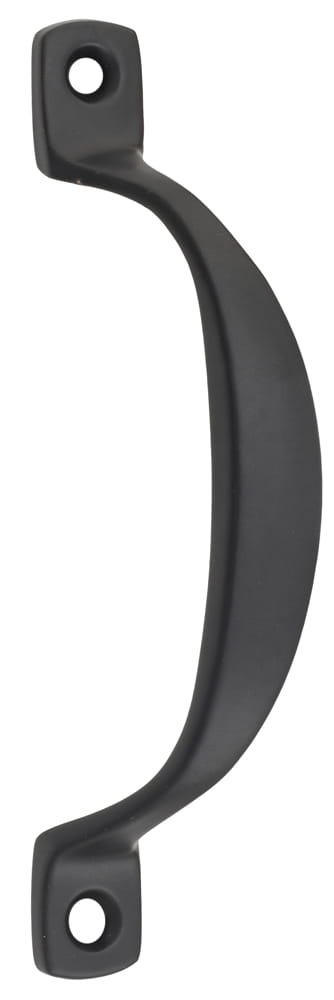 Pull Handle Offset Matt Black 100mm