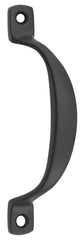 Pull Handle Offset Matt Black 100mm