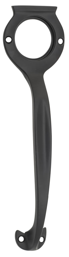 Pull Handle Cylinder Hole Matt Black