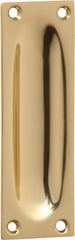 Sliding Door Pull Classic Small Polished Brass H88xW28mm