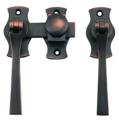 French Door Fastener Square Antique Copper