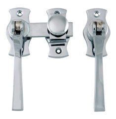 French Door Fastener Square Chrome Plated