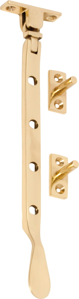 Casement Stay Base Fix Small Polished Brass