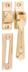 Casement Fastener Deco Polished Brass