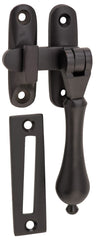 Casement Fastener Teardrop Long Throw Matt Black