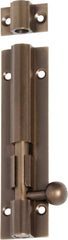 Barrel Bolt Antique Brass 100mm