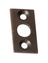 Plate Keeper Antique Brass L25xW13mm Bolt 9mm