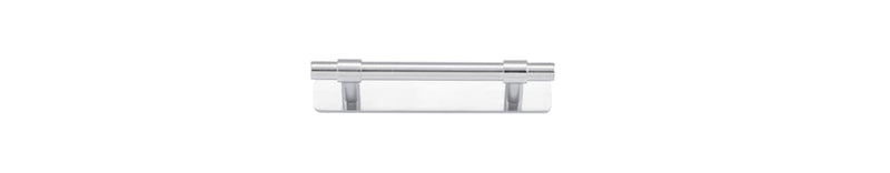 Cabinet Pull Helsinki With Backplate Brushed Chrome 96mm