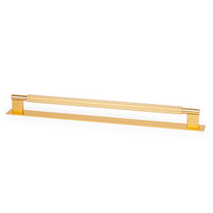 Momo Arpa D Handle And Backplate 320mm Dull Brushed Dark Brass
