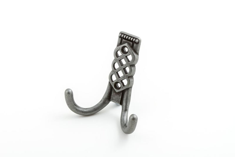 VENETIAN 86MM DOUBLE HOOK PEWTER