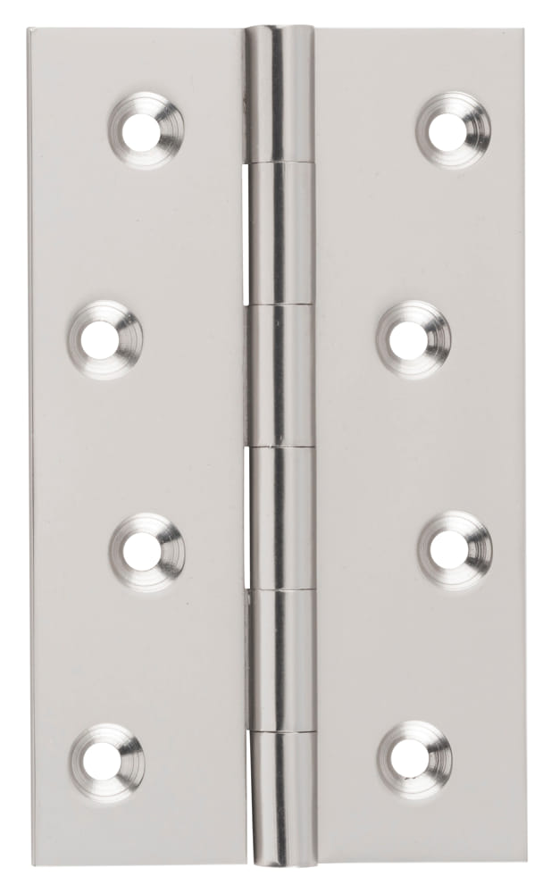 Hinge Fixed Pin Satin Nickel H100xW60mm