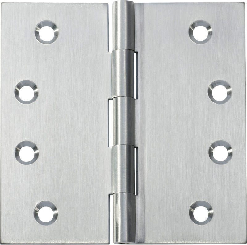 Hinge Fixed Pin Satin Chrome H100xW100mm