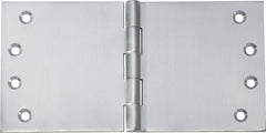 Hinge Broad Butt Satin Chrome H100xW200mm