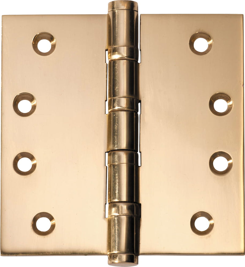 Hinge Ball Bearing Polished Brass H100xW100mm