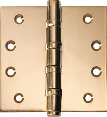 Hinge Ball Bearing Polished Brass H100xW100mm