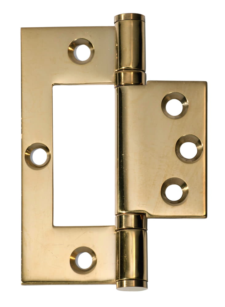 Hinge Hirline Polished Brass H100xW49mm