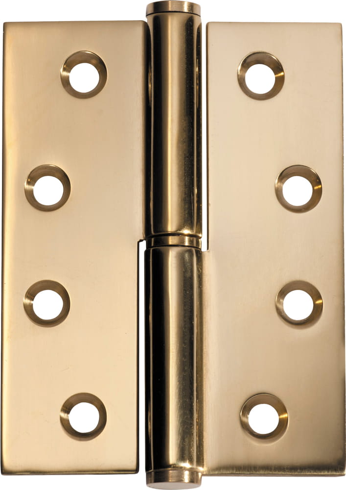 Hinge Lift Off Left Hand Polished Brass H100xW75mm