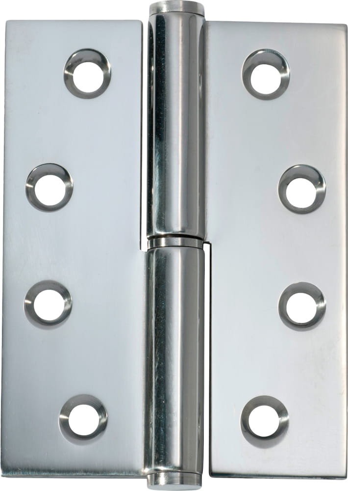 Hinge Lift Off Right Hand Chrome Plated H100xW75mm