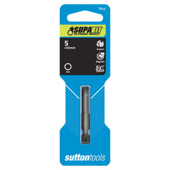 Driver Bit Impact Hex 5x50mm Card Sutton